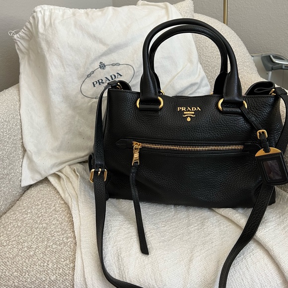 Prada Handbags - Prada Large black leather bag